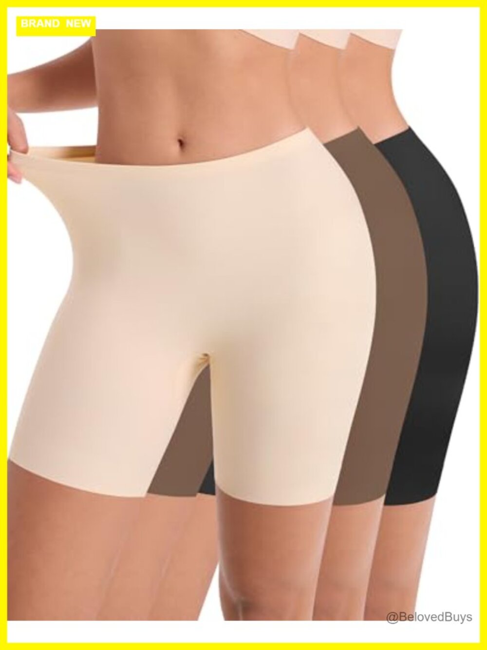 Seamless Slip Shorts Anti Chafing Boyshorts 6in Inseam